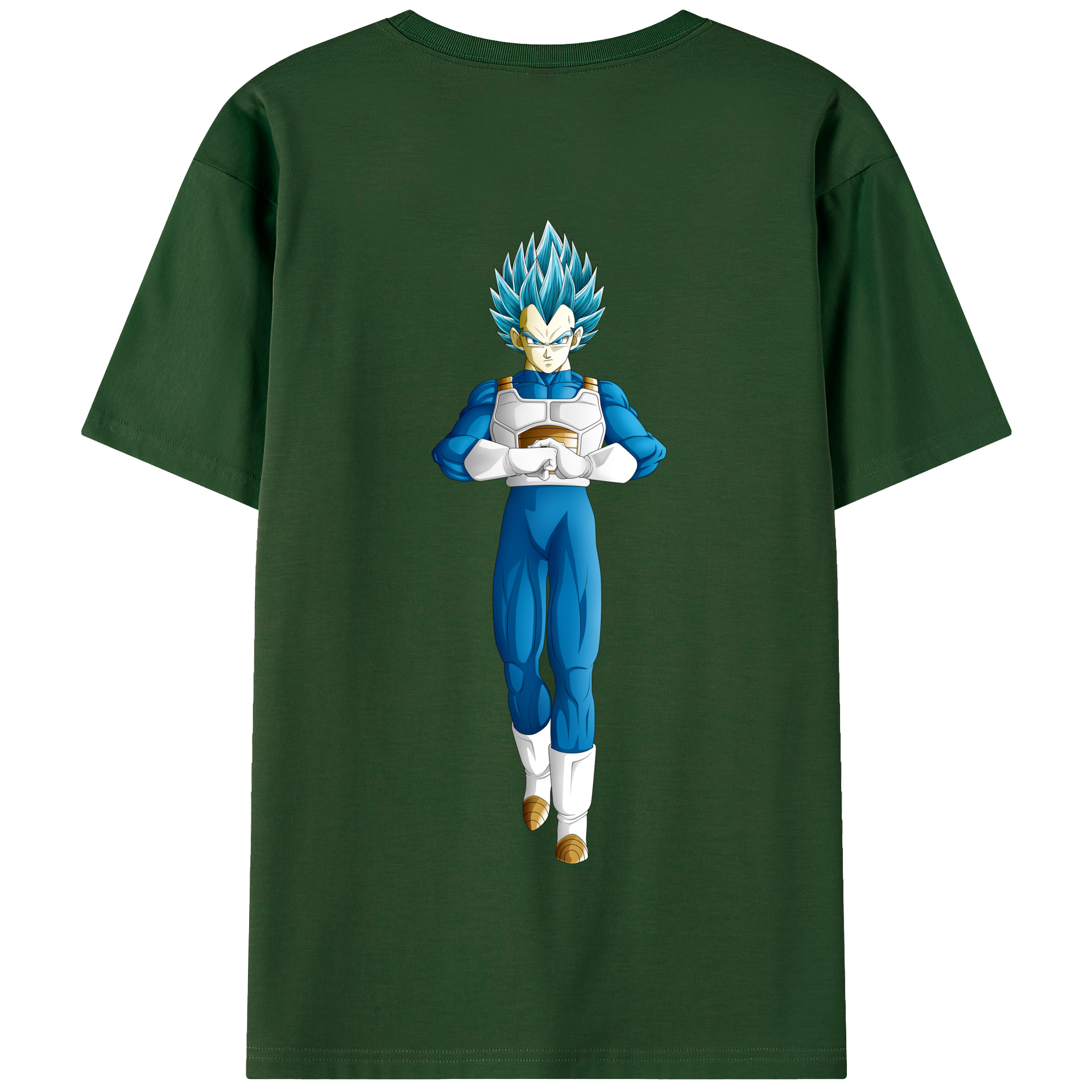 （画像用） ドラゴンボール ベジータ四世（Bejīta Yonsei）DRAGON BALL Vegeta IV 綿100％半袖Tシャツ（背面プリント）